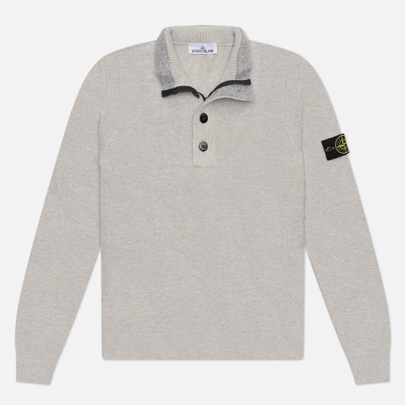   Brandshop Мужской свитер Stone Island Lambswool Half-Zip, цвет серый, размер L
