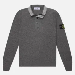 Stone Island Мужской свитер Lambswool Half-Zip