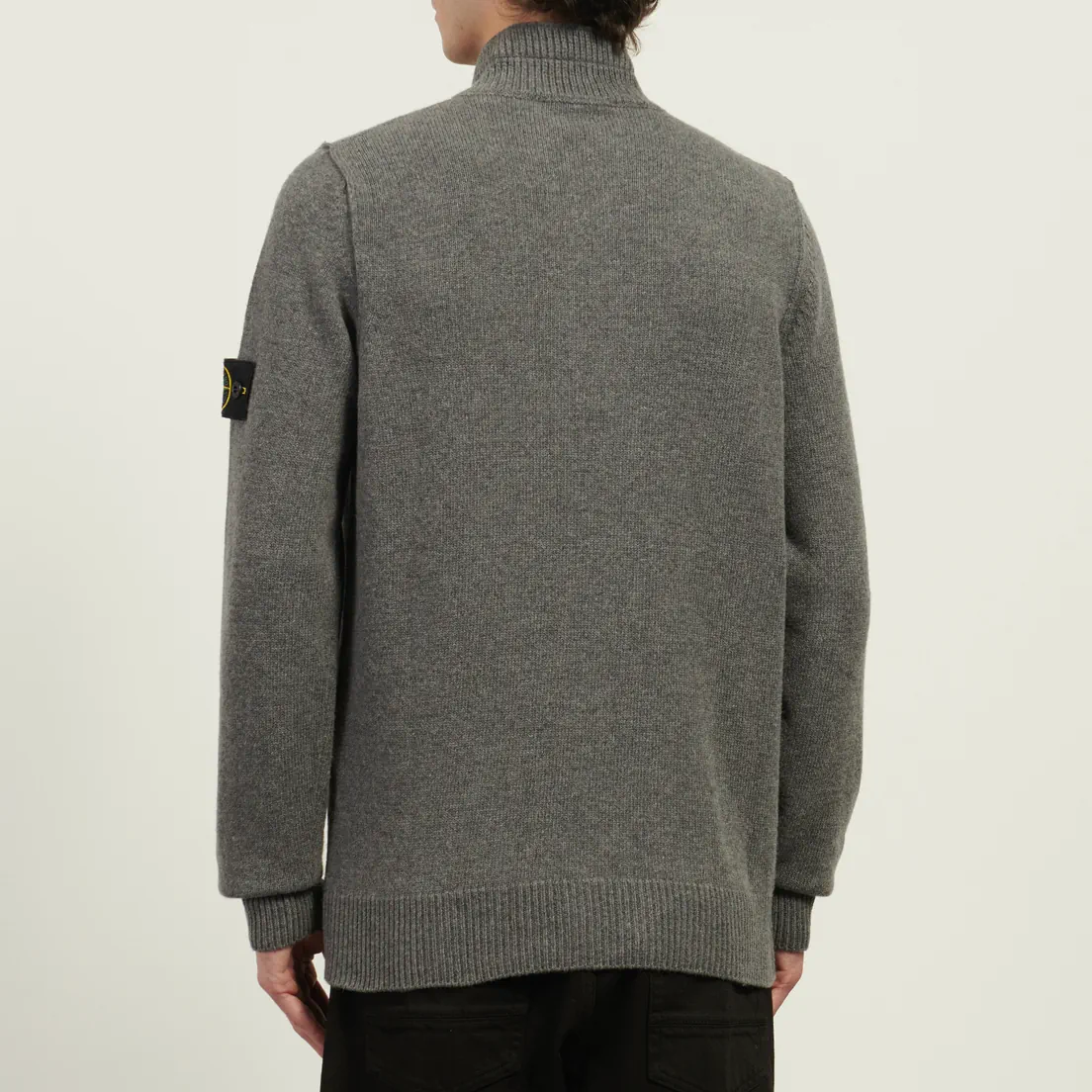 Stone Island Мужской свитер Lambswool Half-Zip