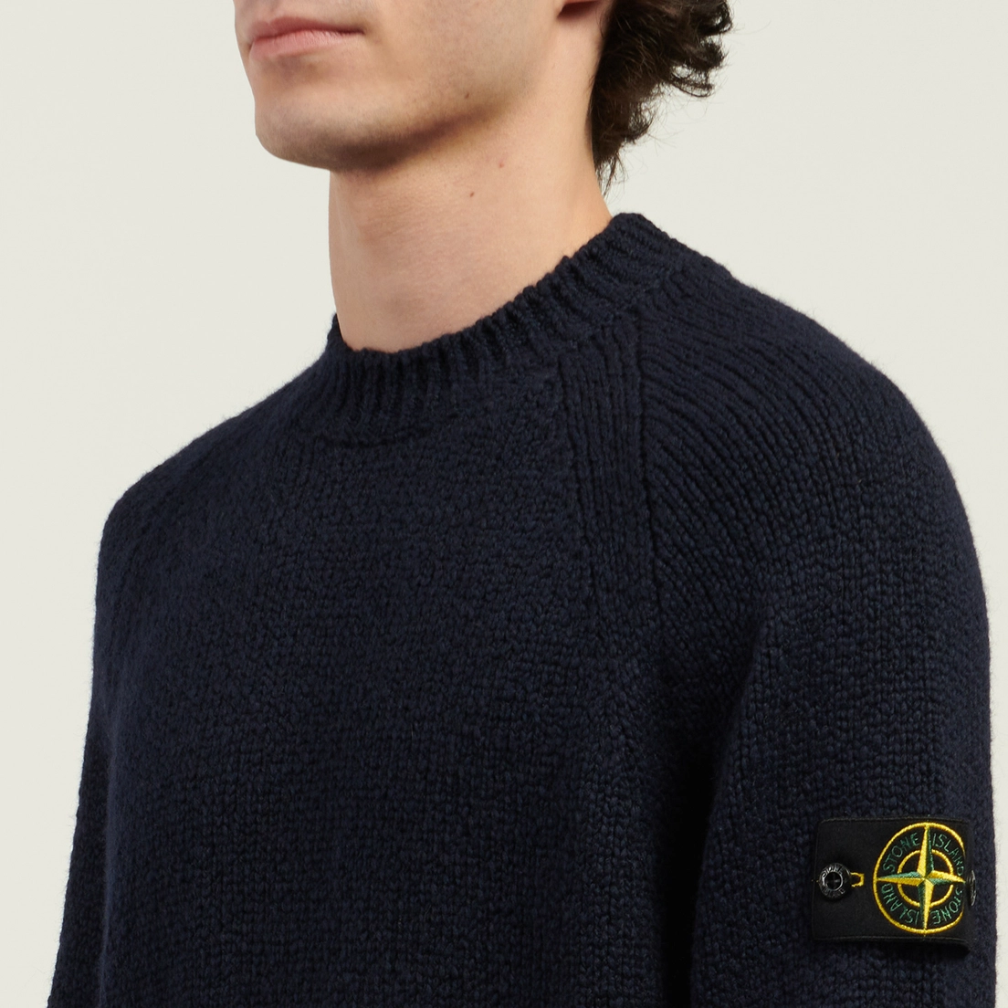 Stone Island Мужской свитер Fancy Yarn Mouline Wool