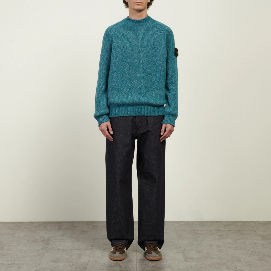 Stone Island Мужской свитер Fancy Yarn Mouline Wool