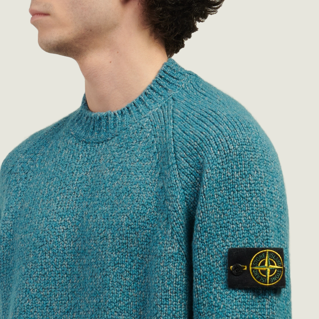 Stone Island Мужской свитер Fancy Yarn Mouline Wool