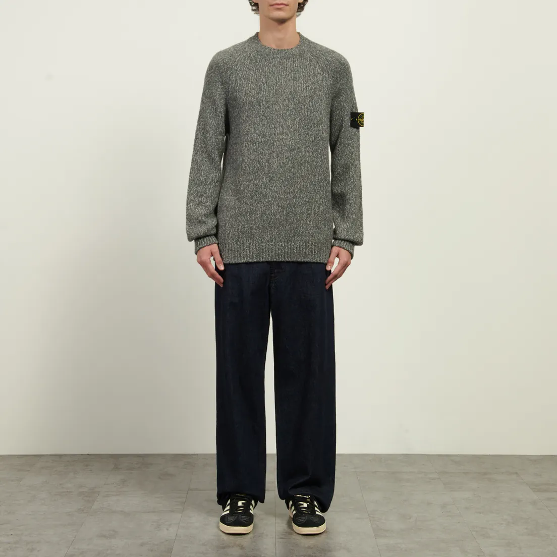 Stone Island Мужской свитер Fancy Yarn Mouline Wool