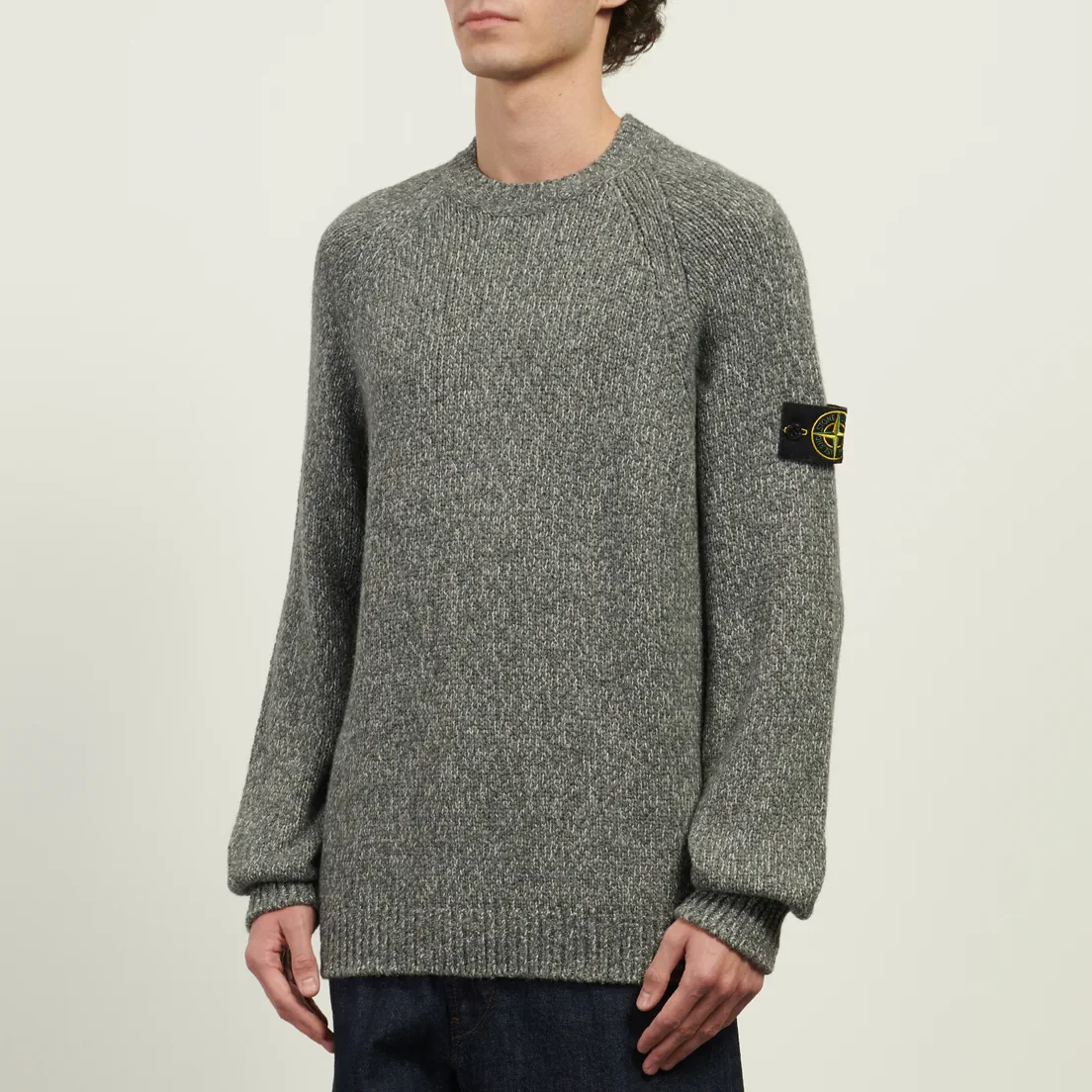 Stone Island Мужской свитер Fancy Yarn Mouline Wool