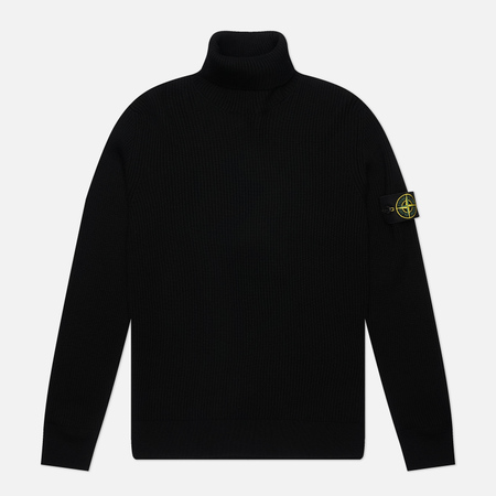   Brandshop Мужской свитер Stone Island Full Rib RWS Wool Turtleneck, цвет чёрный, размер M