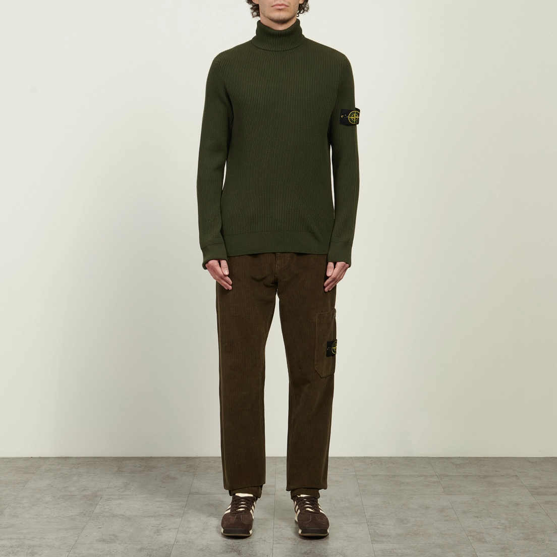 Stone Island Мужской свитер Full Rib RWS Wool Turtleneck