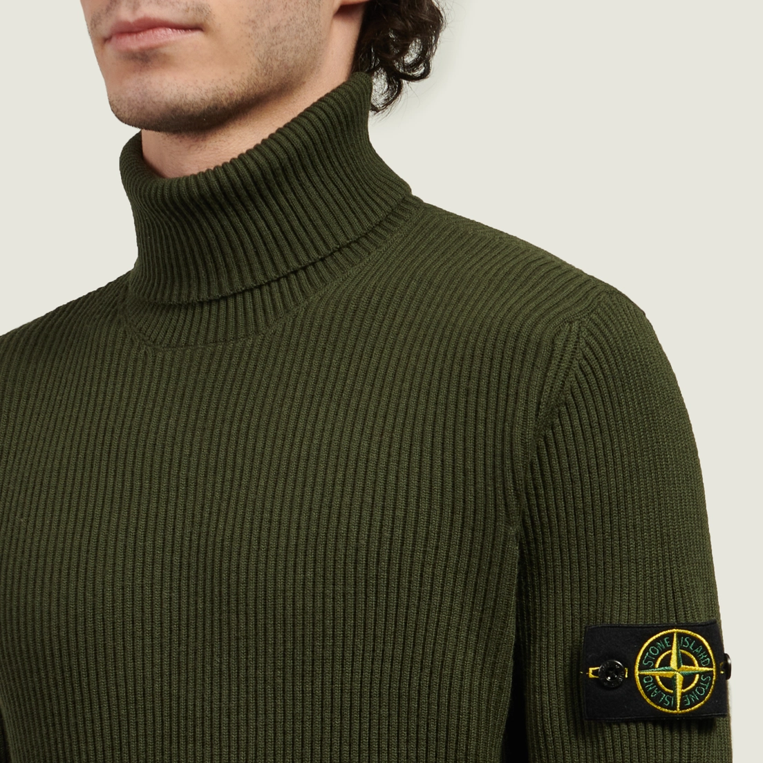 Stone Island Мужской свитер Full Rib RWS Wool Turtleneck