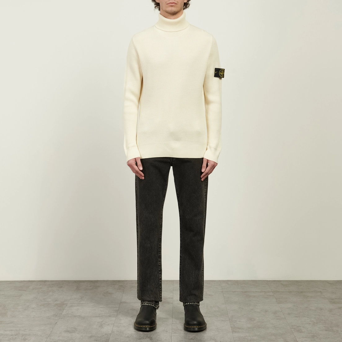 Stone Island Мужской свитер Full Rib RWS Wool Turtleneck