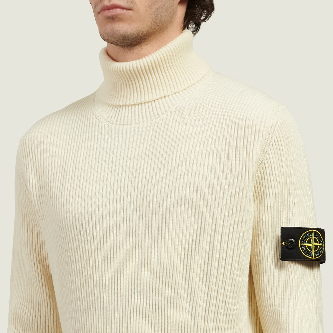 Stone Island Мужской свитер Full Rib RWS Wool Turtleneck