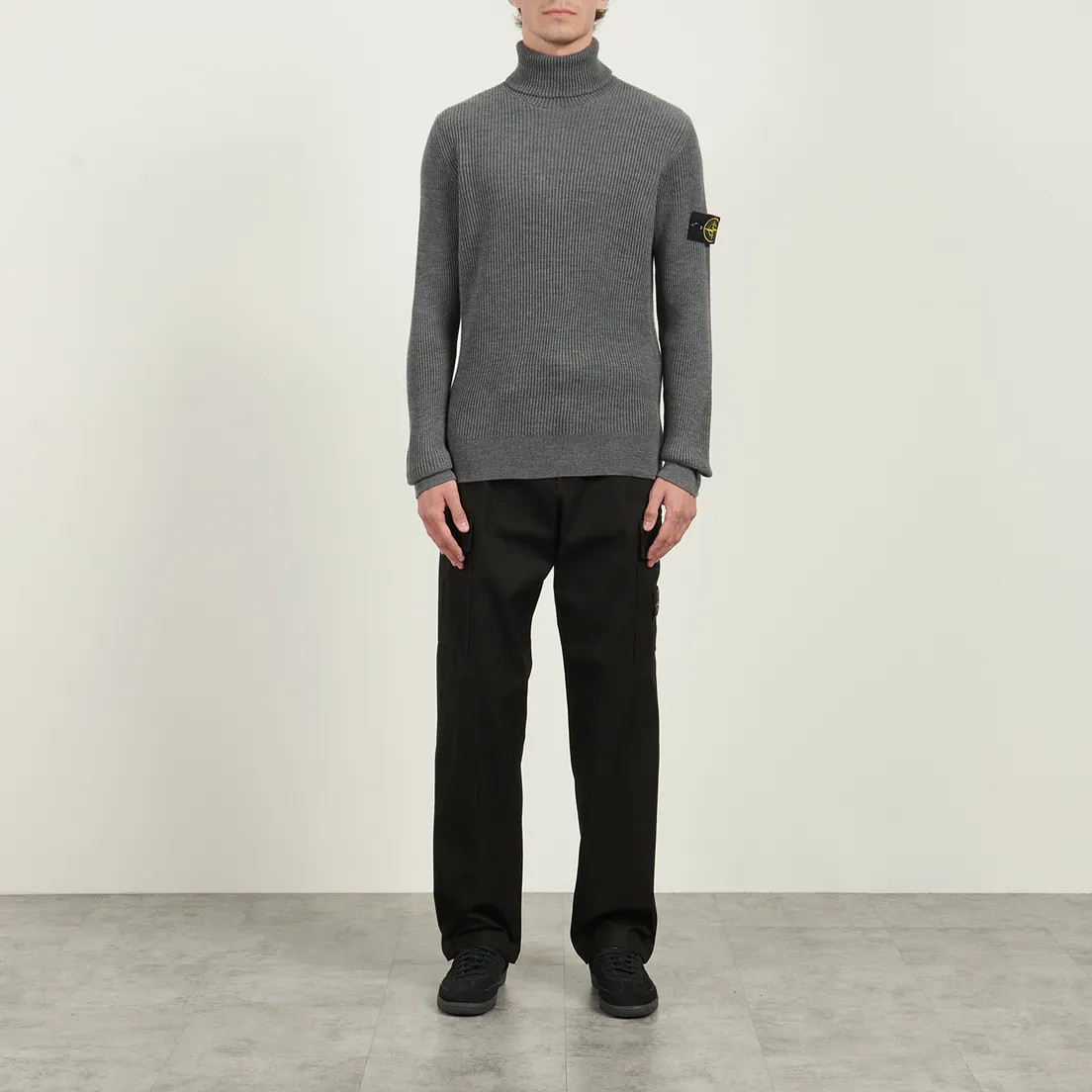 Stone Island Мужской свитер Full Rib RWS Wool Turtleneck