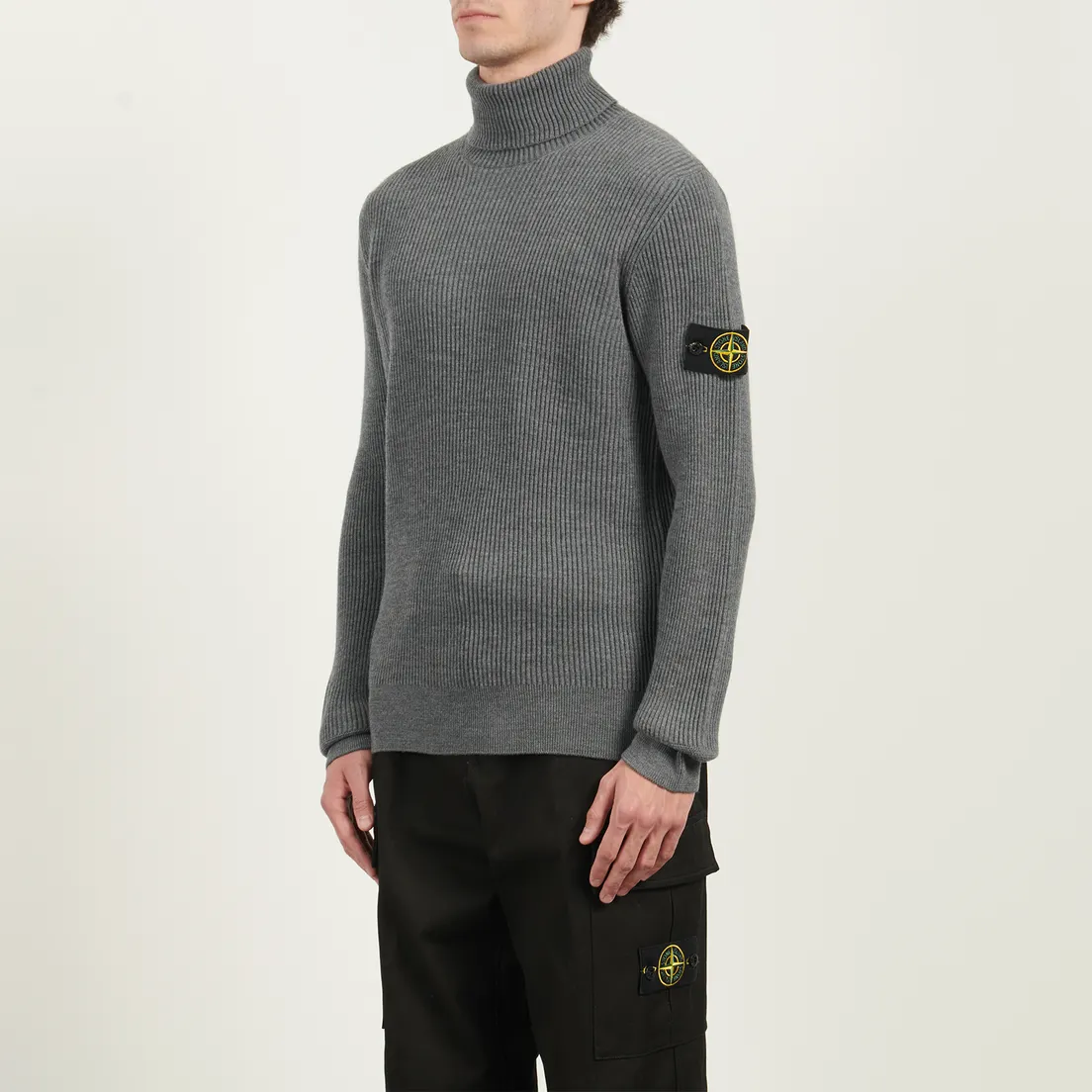 Stone Island Мужской свитер Full Rib RWS Wool Turtleneck