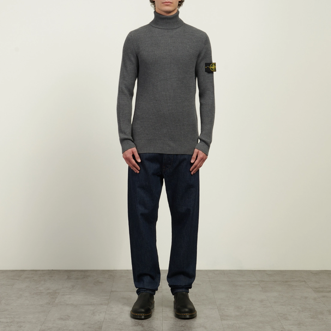 Stone Island Мужской свитер Full Rib RWS Wool Turtleneck