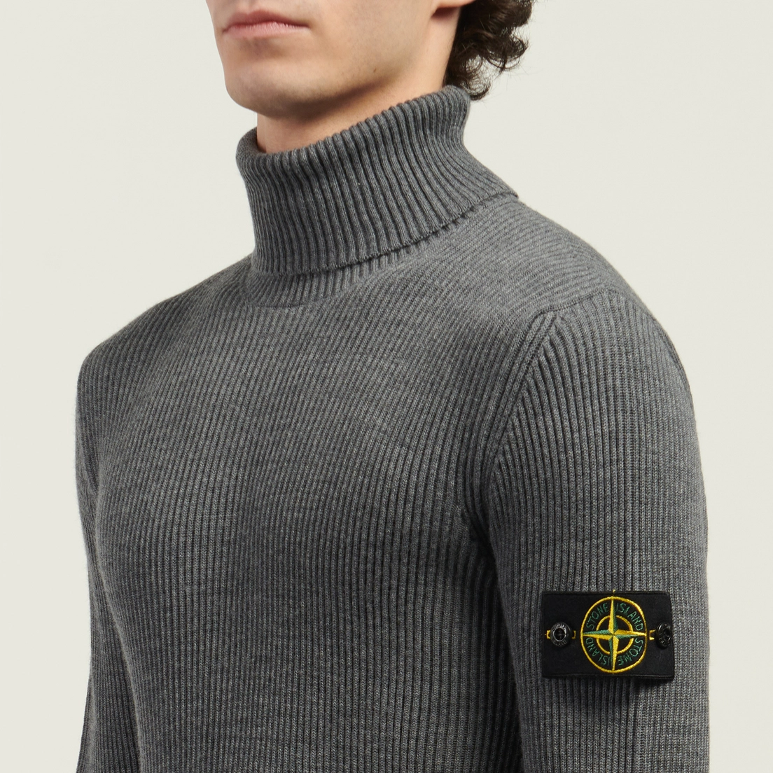 Stone Island Мужской свитер Full Rib RWS Wool Turtleneck