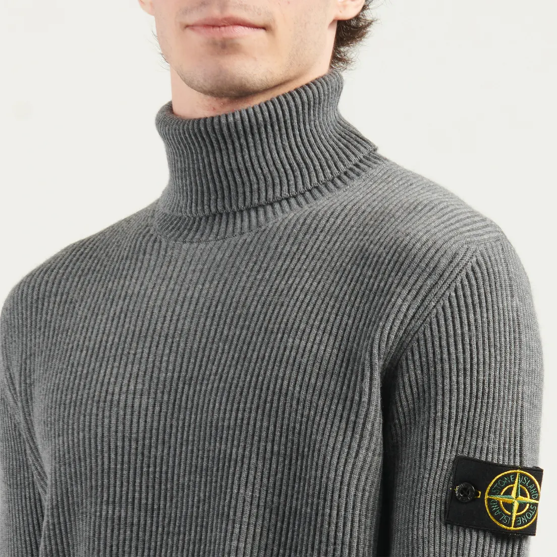 Stone Island Мужской свитер Full Rib RWS Wool Turtleneck