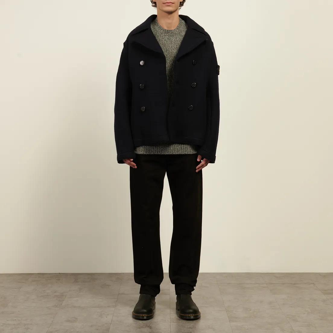 Stone Island Мужское пальто Felted RWS Wool