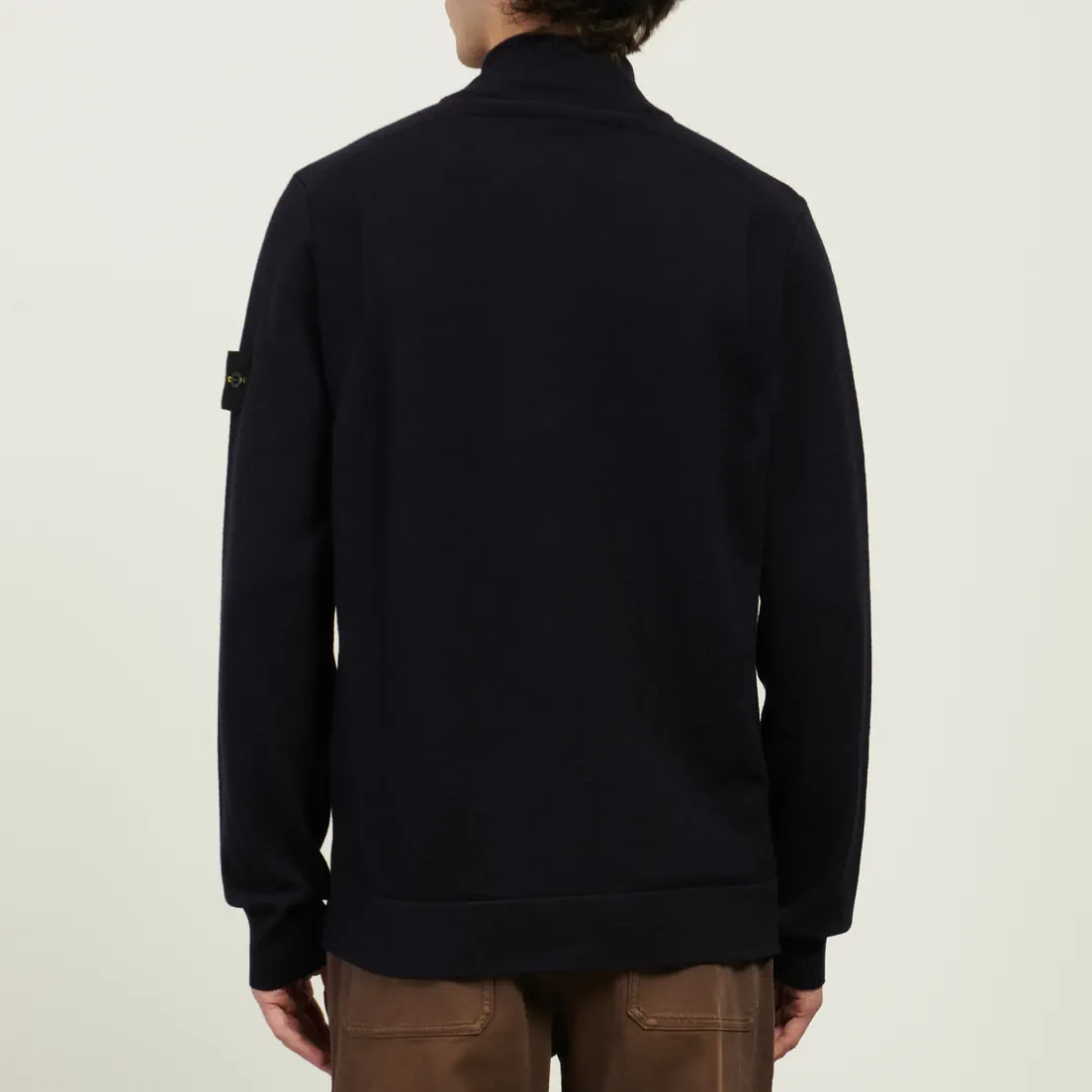 Stone Island Мужской свитер Stretch RWS Wool Zip-Up