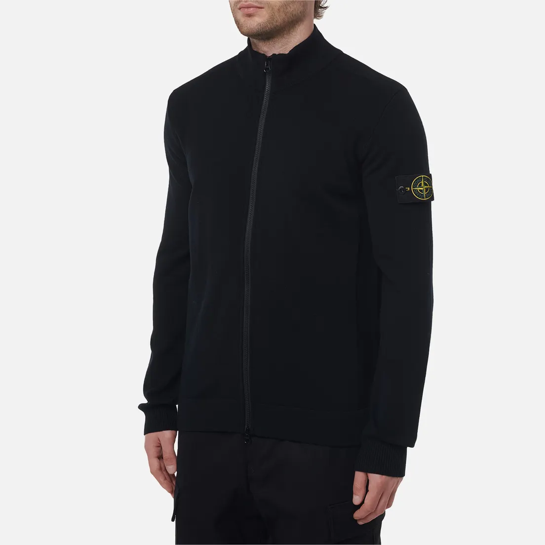Stone Island Мужской свитер Stretch RWS Wool Zip-Up