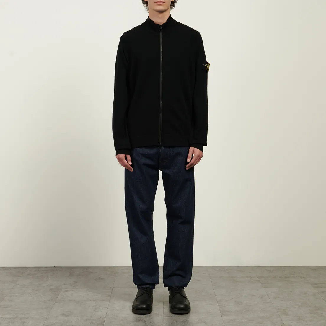 Stone Island Мужской свитер Stretch RWS Wool Zip-Up