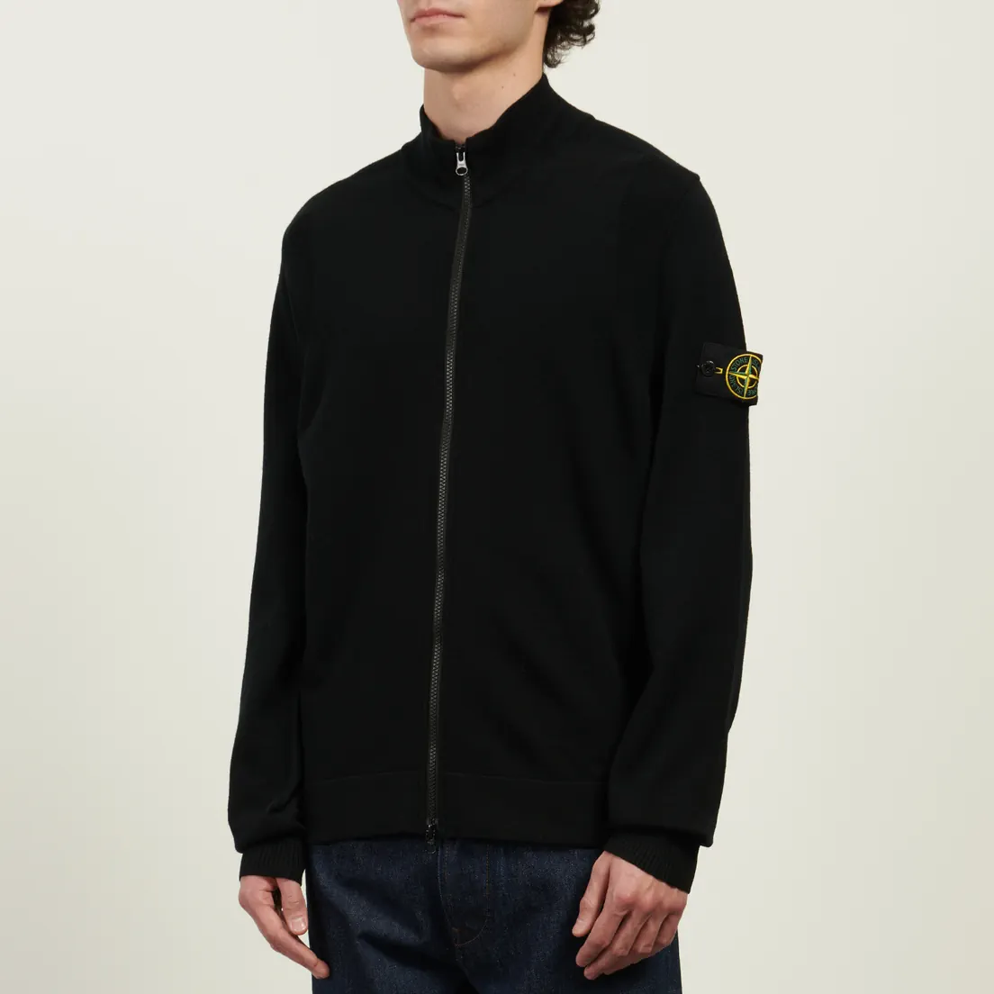Stone Island Мужской свитер Stretch RWS Wool Zip-Up