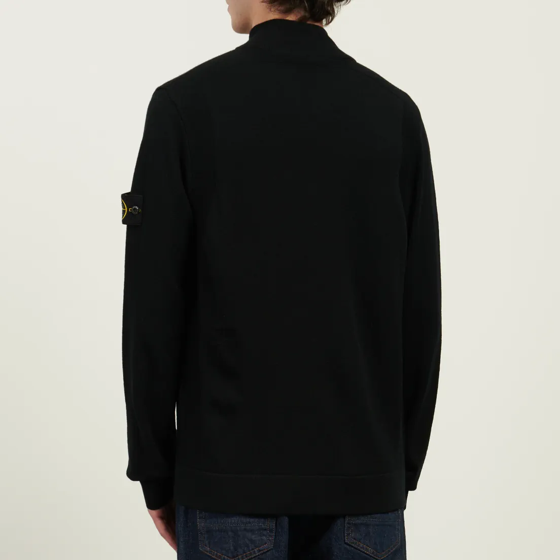 Stone Island Мужской свитер Stretch RWS Wool Zip-Up