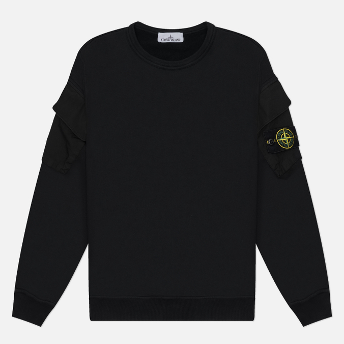 Мужская толстовка Stone Island Brushed Organic Cotton Fleece Pocket Sleeve Regular
