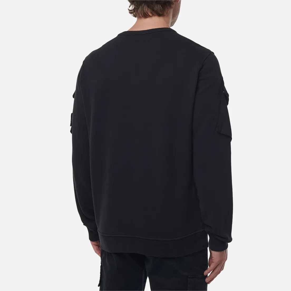 Stone Island Мужская толстовка Brushed Organic Cotton Fleece Pocket Sleeve Regular