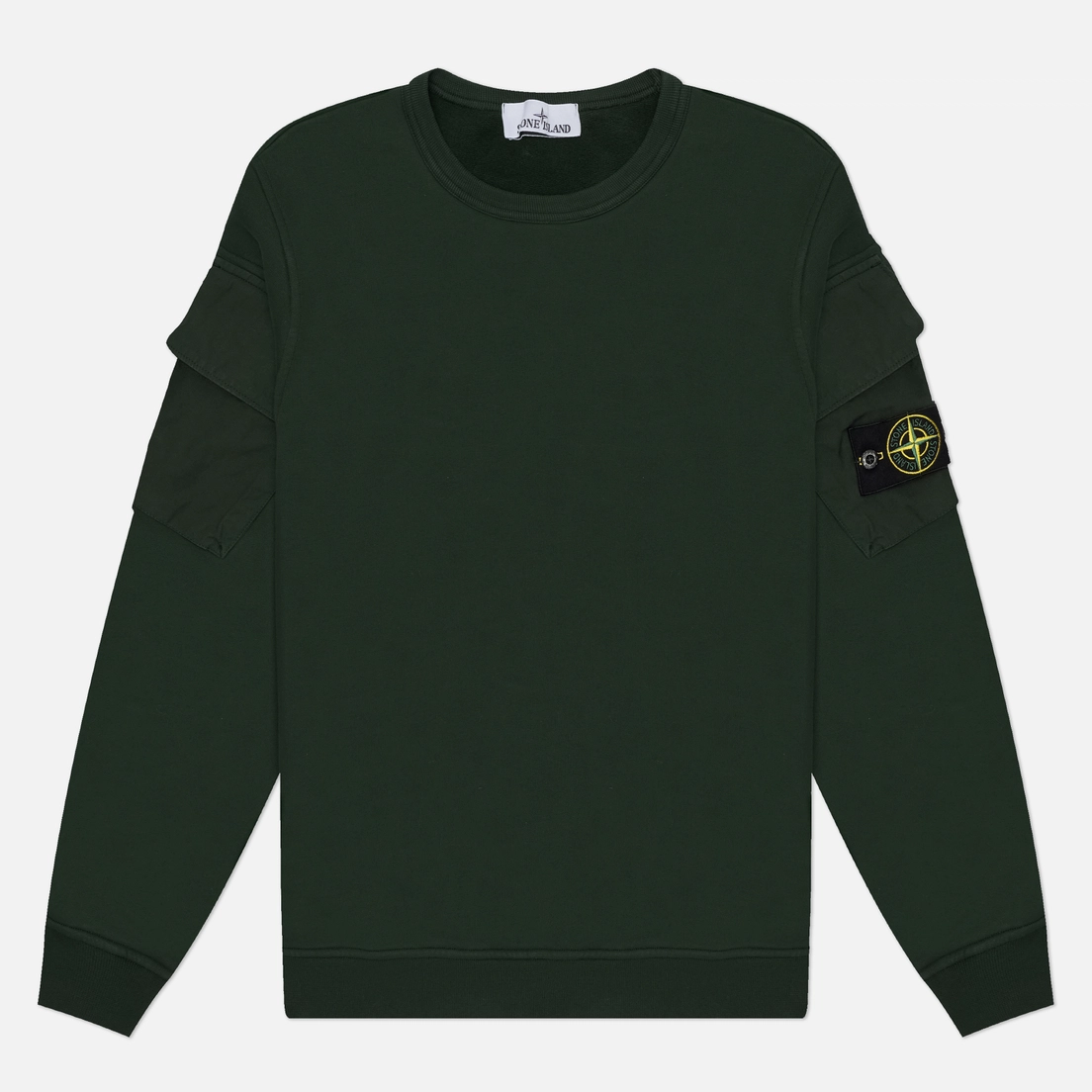 Stone Island Мужская толстовка Brushed Organic Cotton Fleece Pocket Sleeve Regular