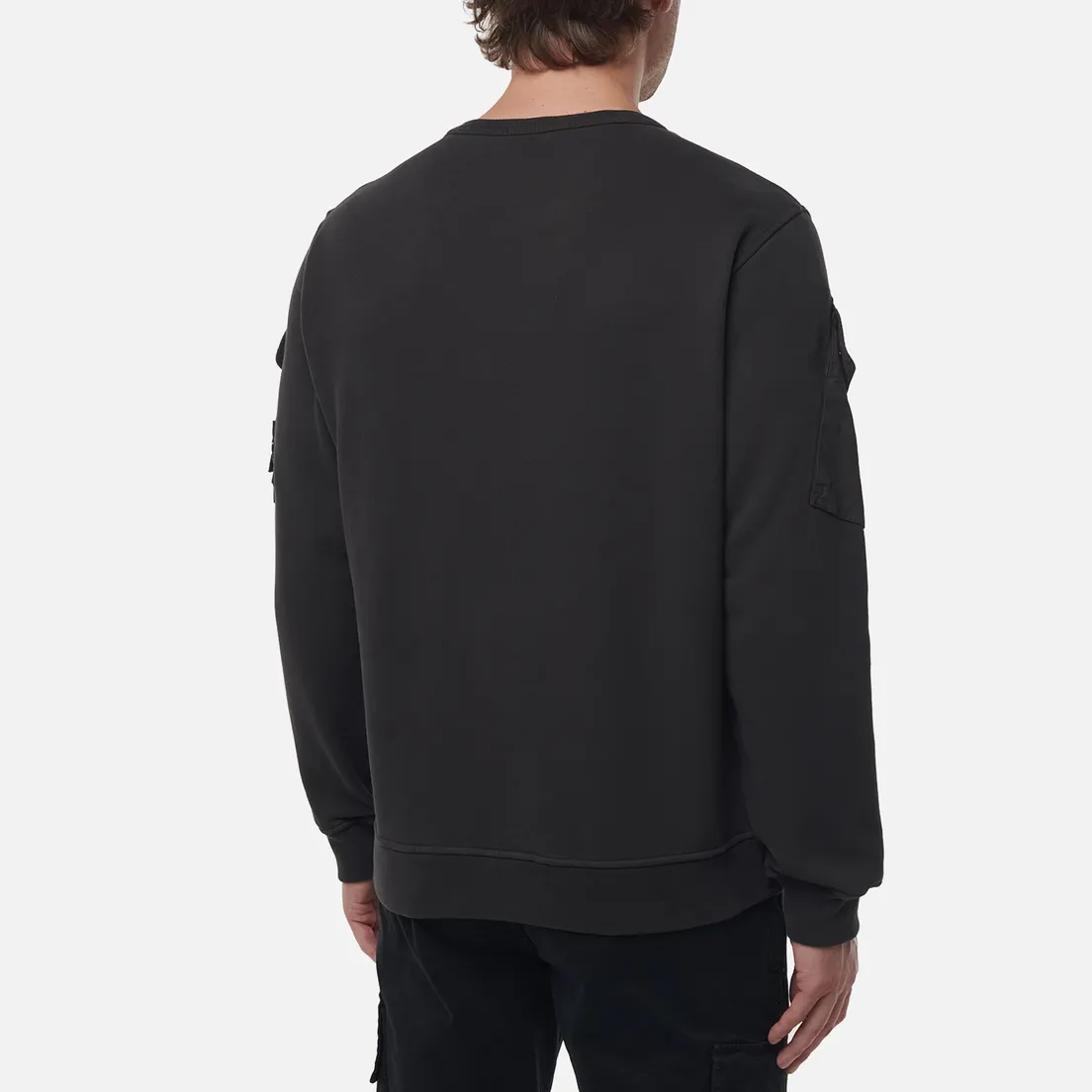 Stone Island Мужская толстовка Brushed Organic Cotton Fleece Pocket Sleeve Regular