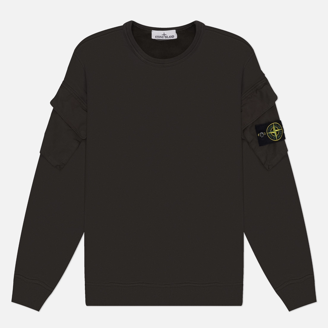 Stone Island Мужская толстовка Brushed Organic Cotton Fleece Pocket Sleeve Regular