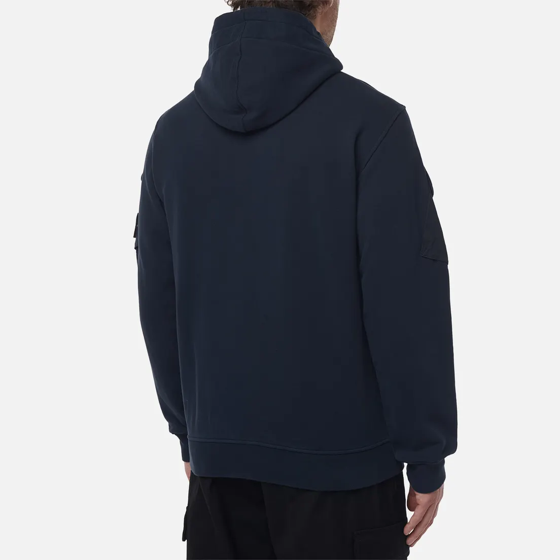 Stone Island Мужская толстовка Brushed Organic Cotton Fleece Regular Zip-Up Hoodie