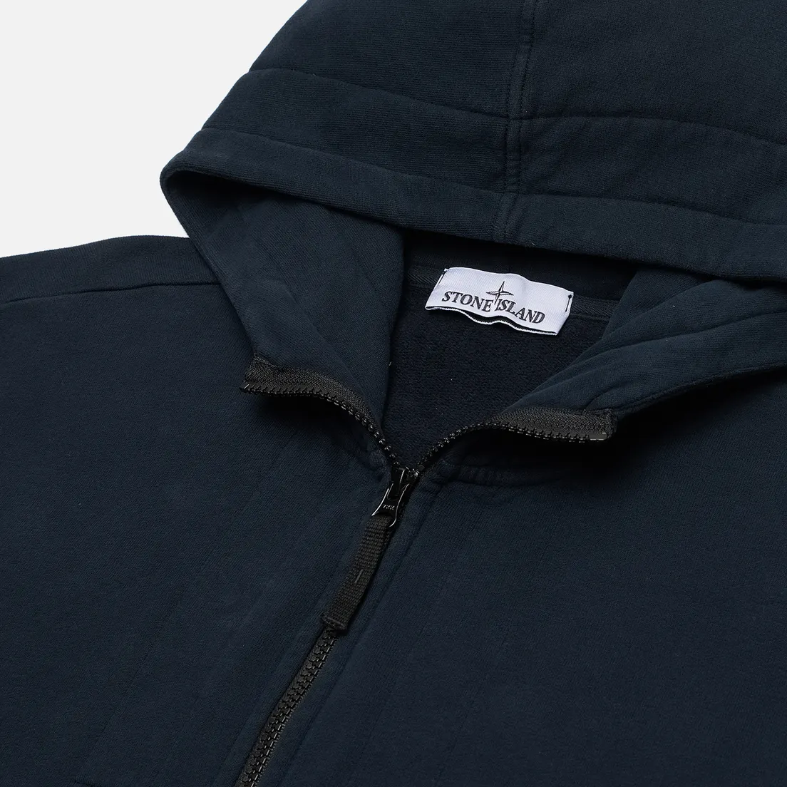 Stone Island Мужская толстовка Brushed Organic Cotton Fleece Regular Zip-Up Hoodie