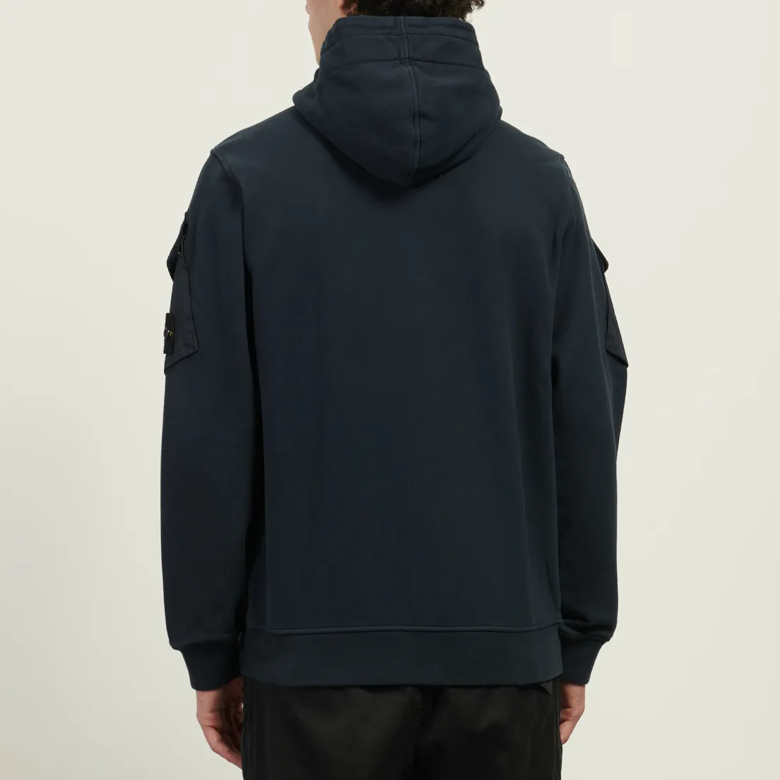 Stone Island Мужская толстовка Brushed Organic Cotton Fleece Regular Zip-Up Hoodie