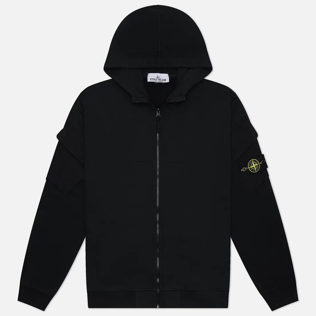 Stone Island Мужская толстовка Brushed Organic Cotton Fleece Regular Zip-Up Hoodie