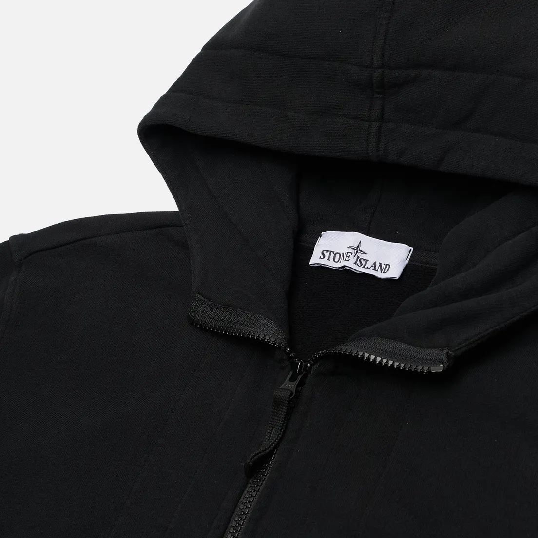 Stone Island Мужская толстовка Brushed Organic Cotton Fleece Regular Zip-Up Hoodie