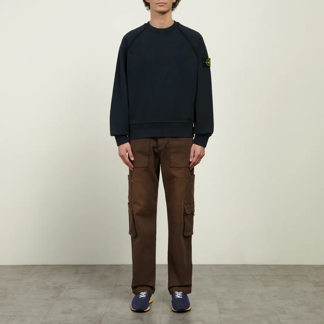 Stone Island Мужская толстовка Brushed Organic Cotton Fleece Oversized