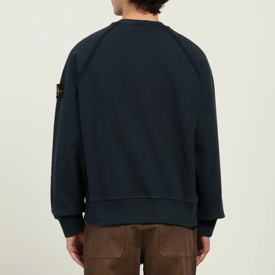 Stone Island Мужская толстовка Brushed Organic Cotton Fleece Oversized