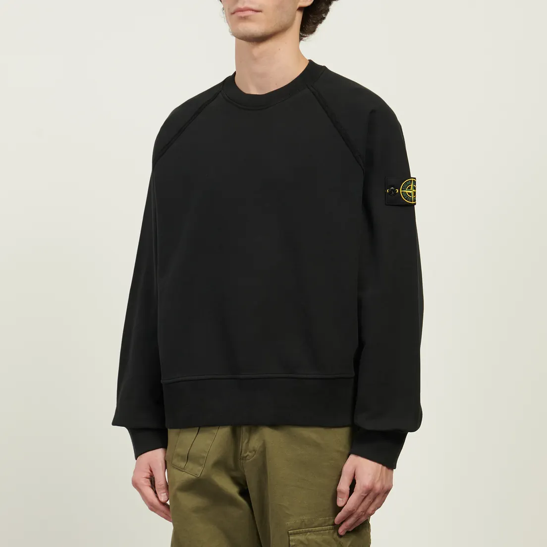 Stone Island Мужская толстовка Brushed Organic Cotton Fleece Oversized