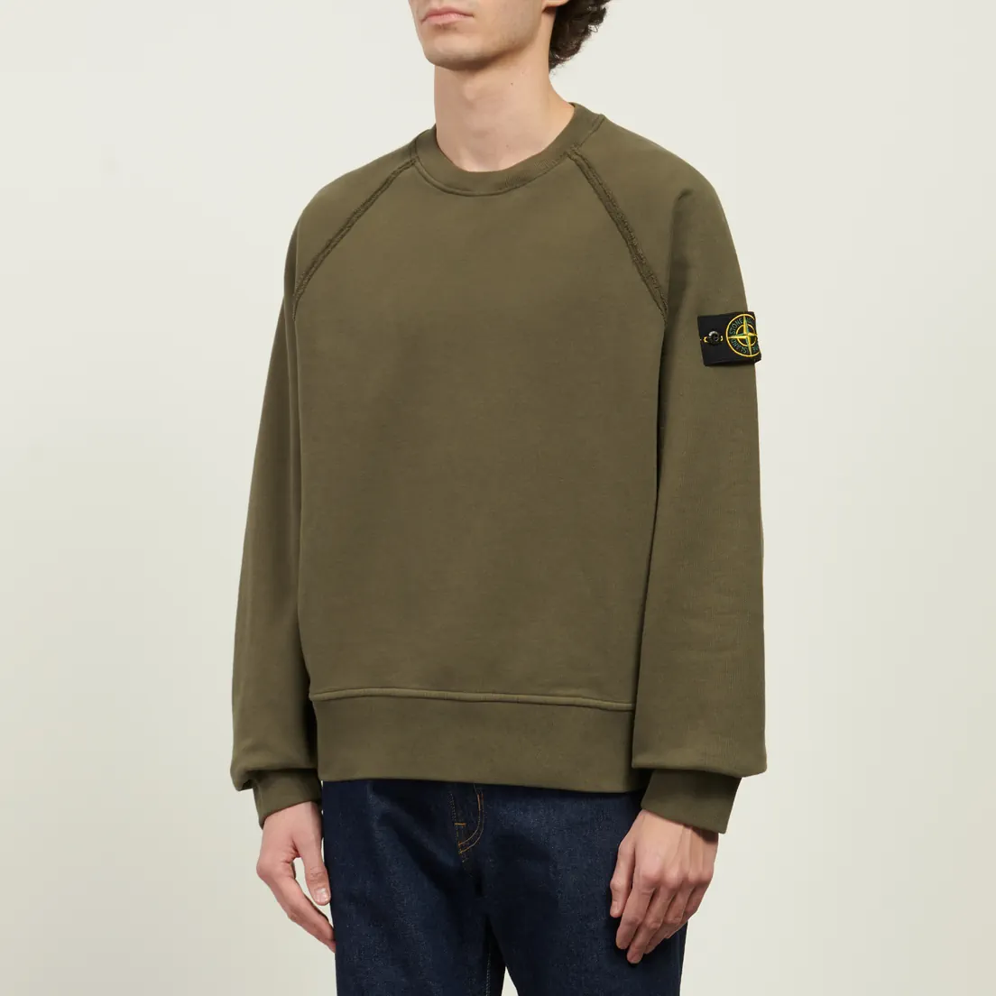 Stone Island Мужская толстовка Brushed Organic Cotton Fleece Oversized