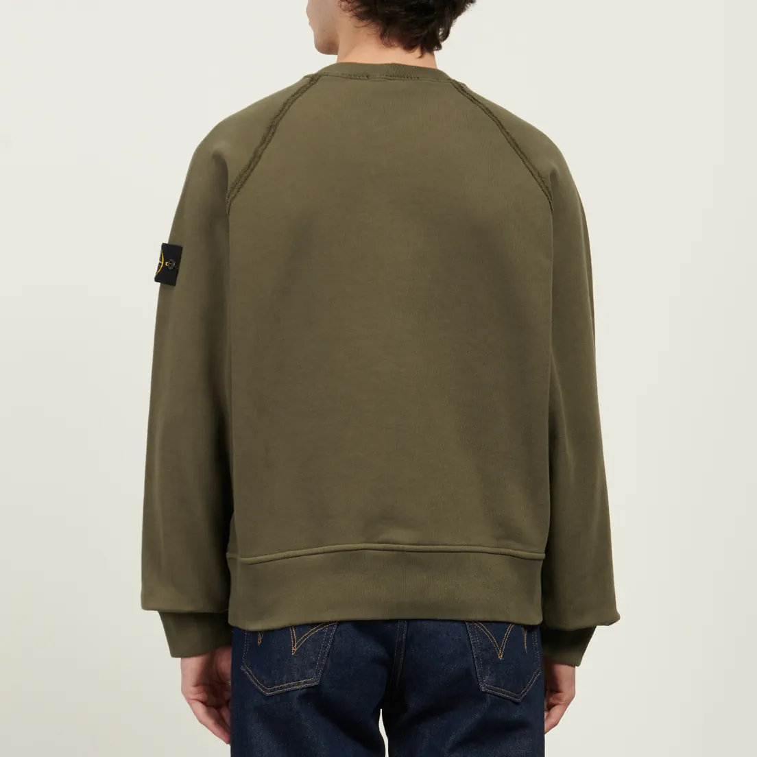 Stone Island Мужская толстовка Brushed Organic Cotton Fleece Oversized