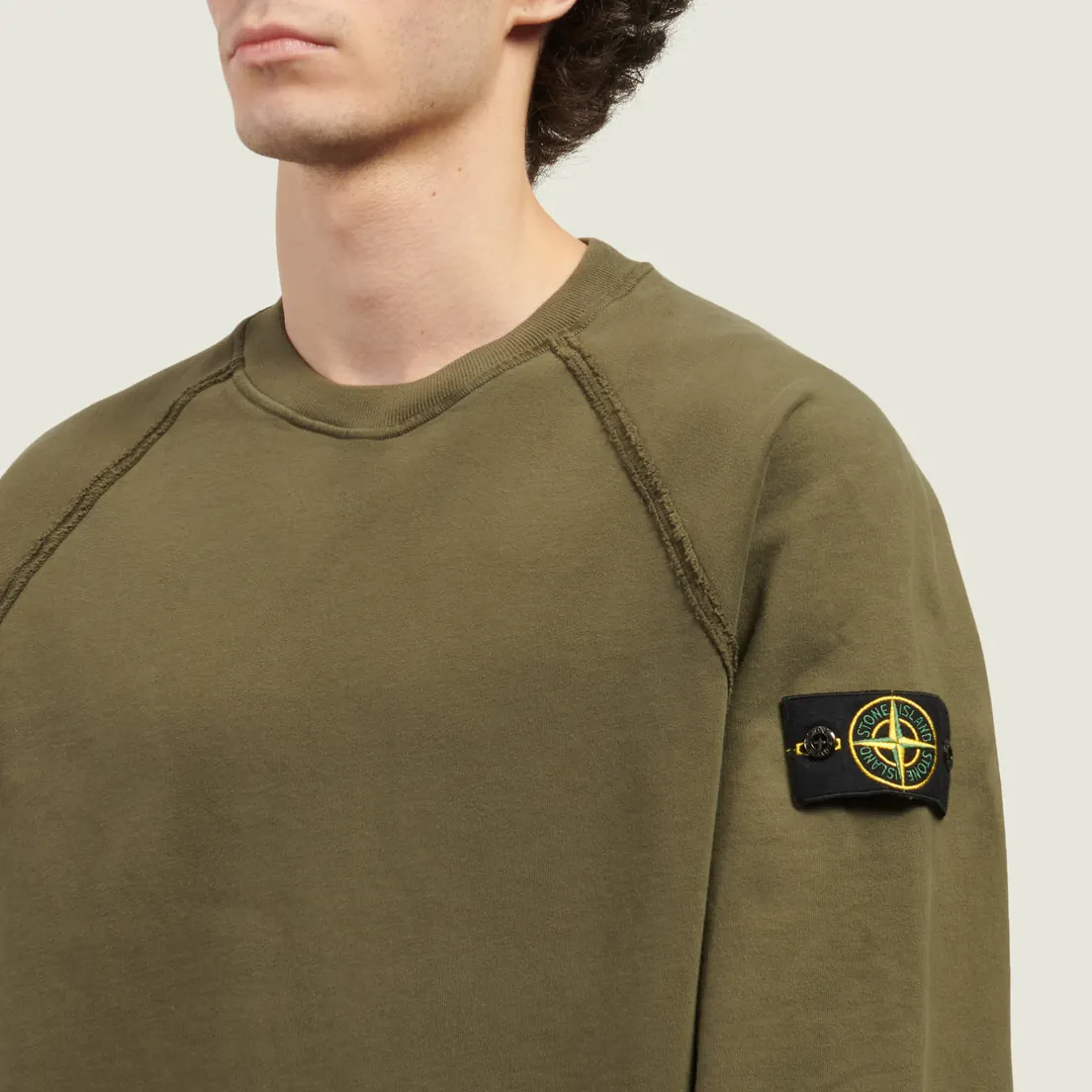 Stone Island Мужская толстовка Brushed Organic Cotton Fleece Oversized