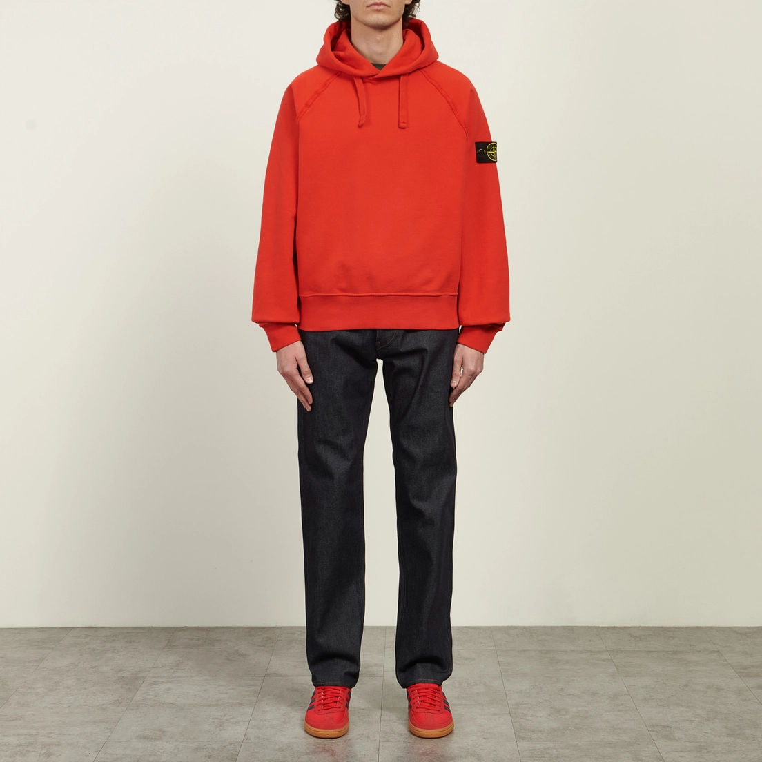 Stone Island Мужская толстовка Brushed Organic Cotton Fleece Oversized Hoodie
