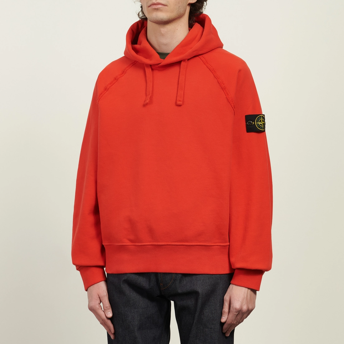 Stone Island Мужская толстовка Brushed Organic Cotton Fleece Oversized Hoodie