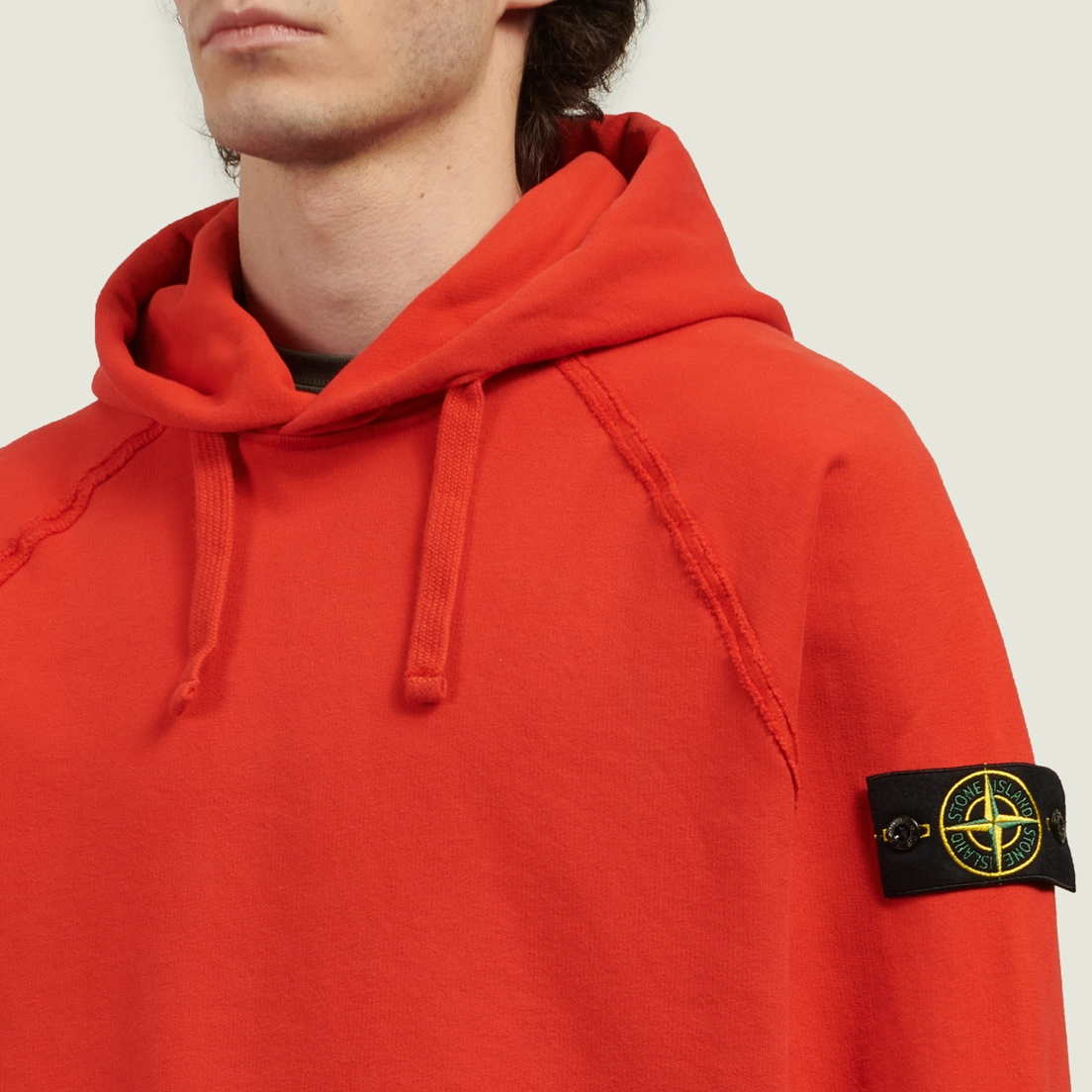 Stone Island Мужская толстовка Brushed Organic Cotton Fleece Oversized Hoodie