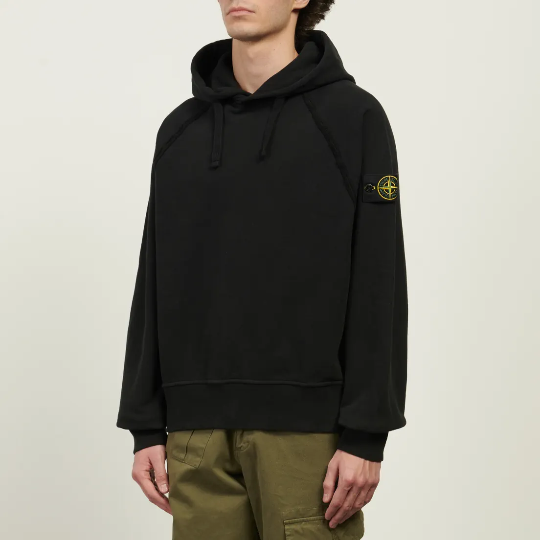 Stone Island Мужская толстовка Brushed Organic Cotton Fleece Oversized Hoodie