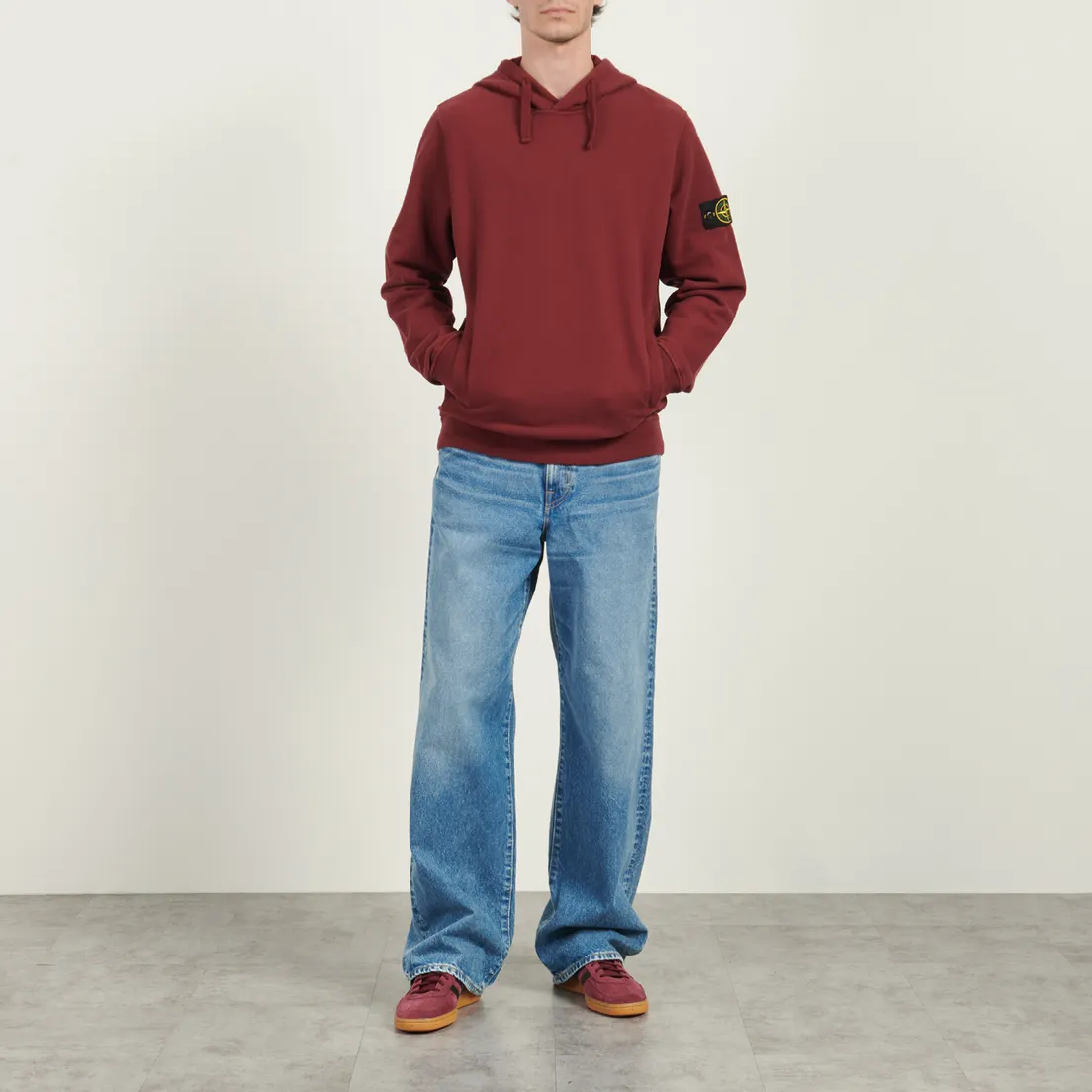 Stone Island Мужская толстовка Brushed Organic Cotton Fleece Regular Hoodie