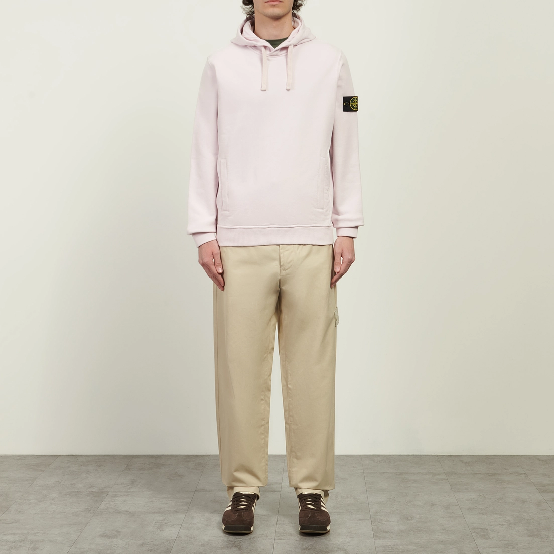 Stone Island Мужская толстовка Brushed Organic Cotton Fleece Regular Hoodie