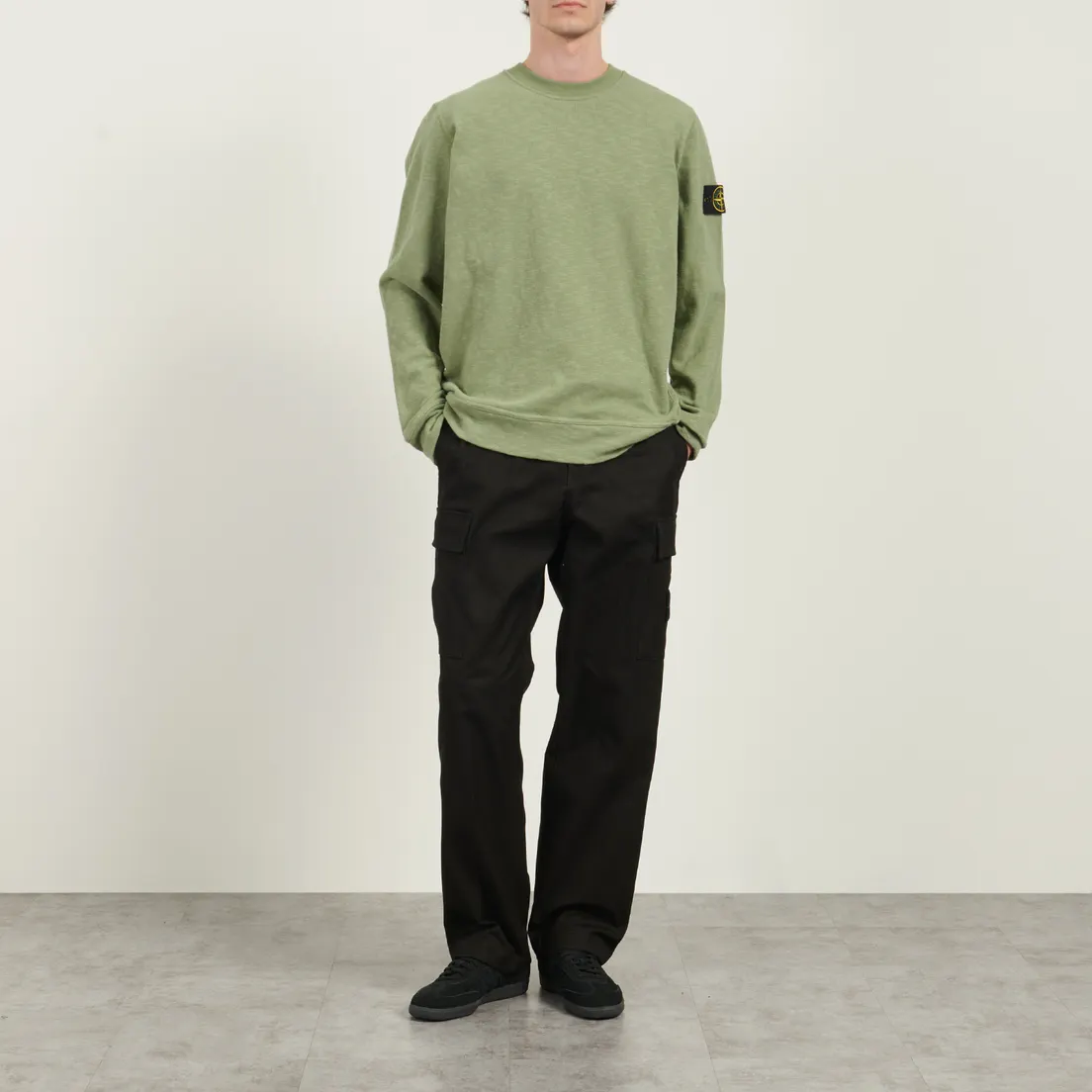 Stone Island Мужская толстовка Vanise Brushed Heavy Cotton Crew Neck