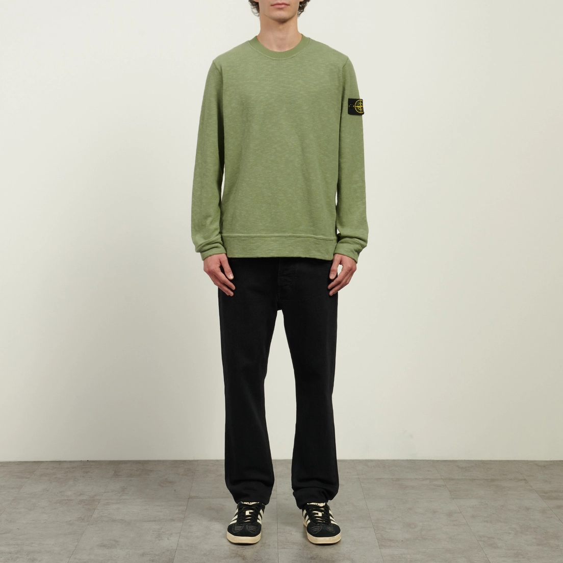Stone Island Мужская толстовка Vanise Brushed Heavy Cotton Crew Neck