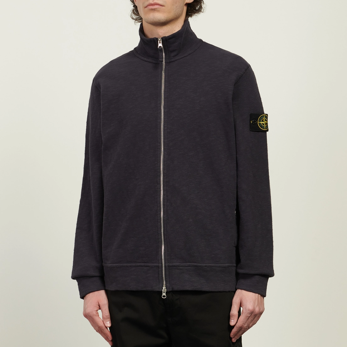 Stone Island Мужская толстовка Vanise Brushed Heavy Cotton Jersey Full Zip