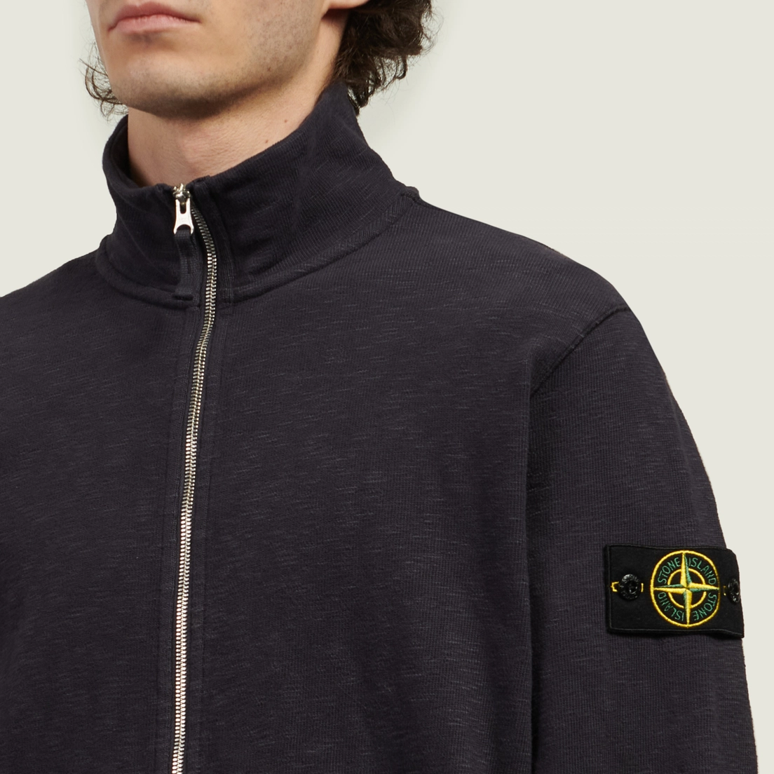Stone Island Мужская толстовка Vanise Brushed Heavy Cotton Jersey Full Zip